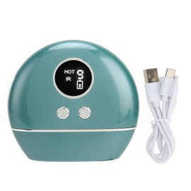 Electric Face Lift Gua Sha Tool Bian Stone Color Light Heated Vibration Body Scraping Massager Green