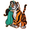 Jasmine Princess Jasmine And Tigger Embroidered 3" Tall Iron on Patch