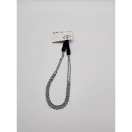 CONAIR SOPHISTICATES HEAD WRAP METAL WITH DIAMOND ACCENTS WITH BLACK STRAP