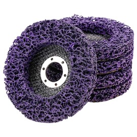 SIFANG 115 mm CSD Disc Sanding Disc, Coarse Cleaning Disc, Rust Remover, Metal, Pack of 5 Purple Cleaning Disc Set, Sanding Discs for Angle Grinders