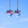 H&D Crystal Heart Shape Pendant, Glass Rainbow Suncatcher