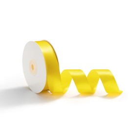 AOKSUNOVA 25 mm x 23 m Ribbon Gift Ribbon Satin Ribbon Decorative Ribbon for Wedding Gift Wrapping Ribbons for Crafts Yellow