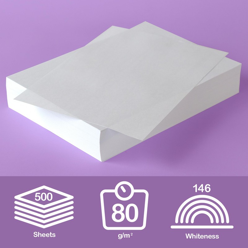 A4 Paper White 80gsm, for Laser or Inkjet Copier &