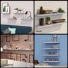 Boswillon Wall Mounted Floating Shelves, 4 Sets Farmhouse Wall Shelves