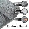 Super Soft Shaggy Rugs,4x6 Feet Grey Fluffy Shag Area Rugs