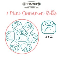 Gourmet Round Pan of 7 Mini Cinnamon Rolls (Cinnamon Cream)