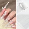 White & Gold Lace Nail Foil Sheets, 10 Rolls Nail