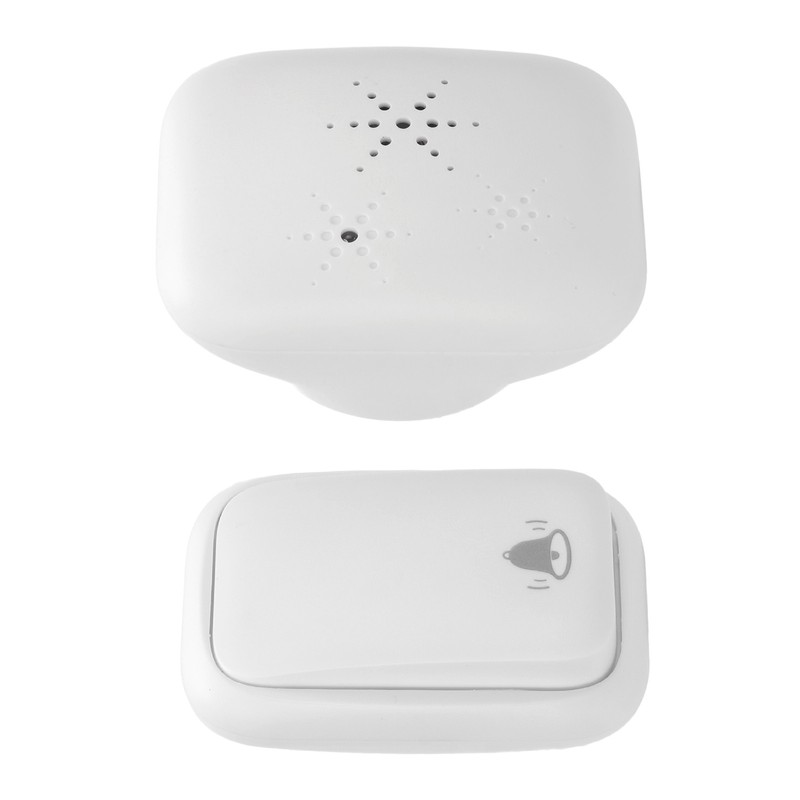 Self Generated Wireless Doorbell Set 38 Ringtones 4 Level Adjustable