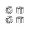 sourcing map Round Weld Nuts, M6 x 10mm x 6mm