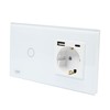 PNI SH115W Single Glass Switch with Touch Function Combined with
