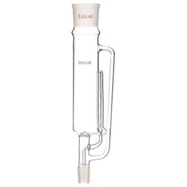 stonylab Borosilicate Glass Soxhlet Extractor,45/40 Top Joint 24/40 Bottom Joint, Commonly Used in Laboratory Extraction