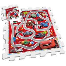 Stamp TP892001 Cars The Movie Puzle Play Mat Bag Pack of 9, red