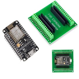 DUBEUYEW ESP8266 V2 Development Board WiFi WLAN Wireless Module ESP-12E CP2102 for Arduino with one ESP8266 Breakoutboard GPIO 1 into 2 (esp8266 kit)