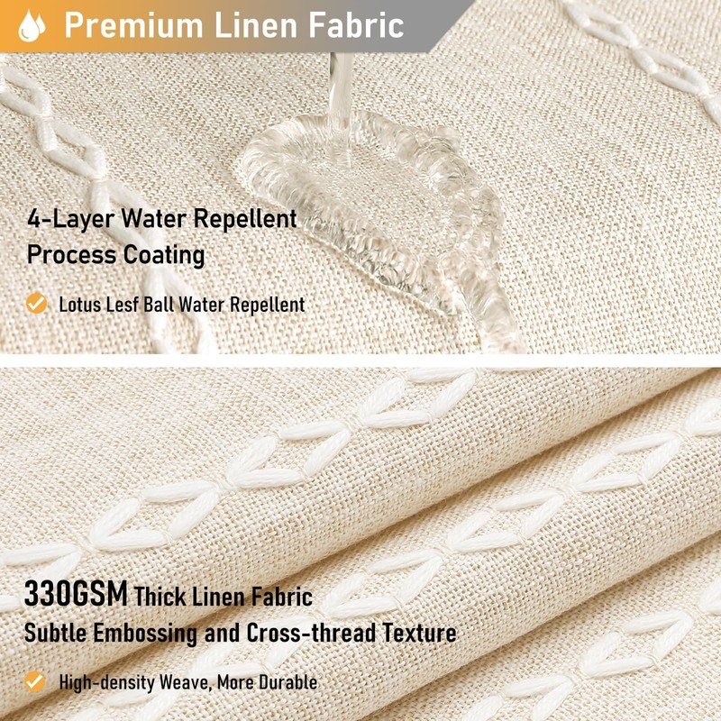 BTTN Extra Long Shower Curtain - 72x84 Long Boho Chic