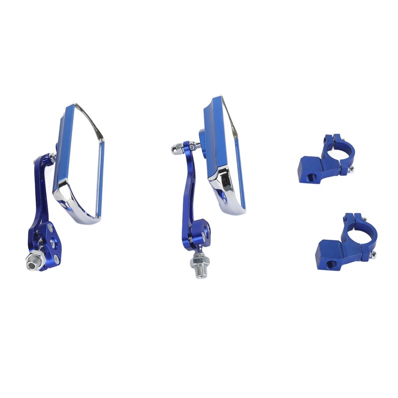 1 Pair Handlebar Bike Mirror 360 Degree Rotatable Scratch Resistant