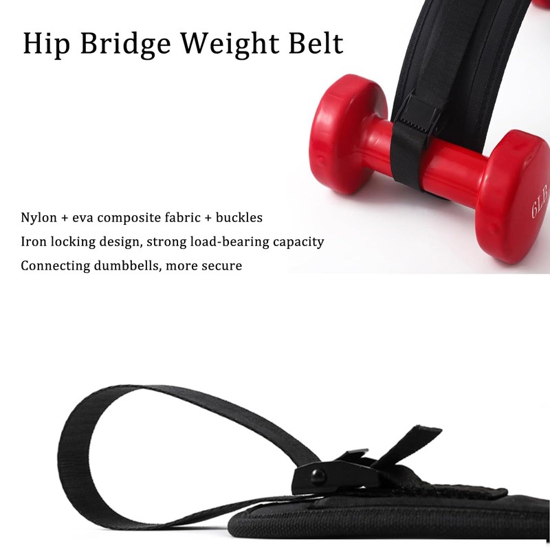 Hip Thrust Belt, Hip Thrust Belt for Weightlifting Belt with