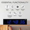 Ivation Oversized Large Digital Wall Clock - Big LED Digital