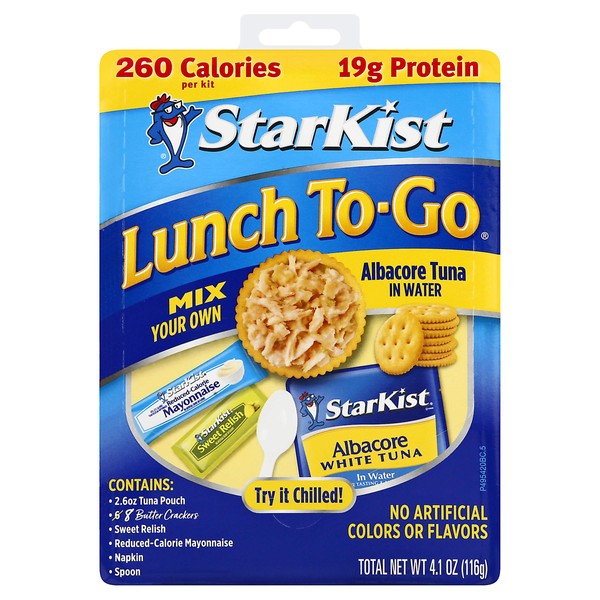 StarKist Lunch To-Go Albacore Pouch -Mix Your Own Tuna Salad (Packaging May Vary)