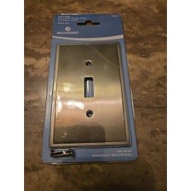 Brainerd Simple Steps 1-Gang Satin Nickel Single Toggle Wall Plate 787396