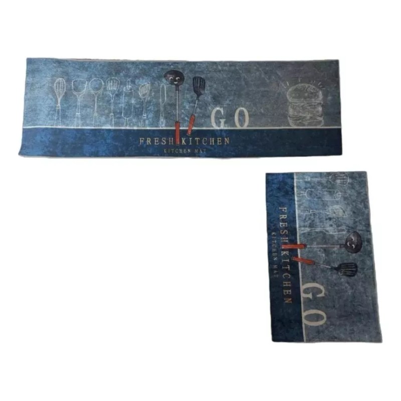 Carvapet Juego De Tapetes Para Cocina Impermeable Antideslizante