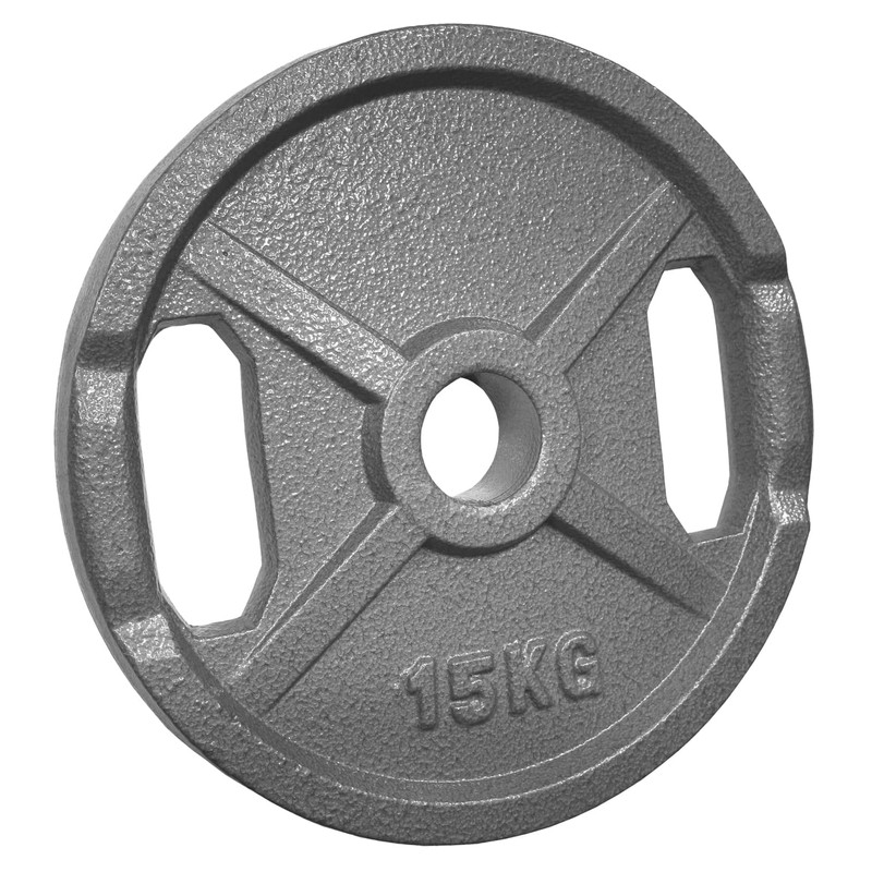 POWER EXTREME Cast Iron Weight Plates with 2 Grip Holes,