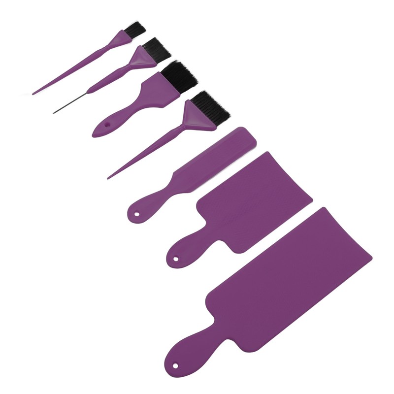 7pcs Hair Dye Tool Set Balayage Board Coloring Brush Hair