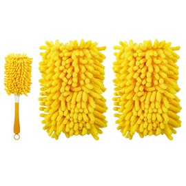 Yicotira Reusable Duster Refill Compatible with Swiffer Hand Duster - 360 Heavy Duty Dusters Refills - Microfiber Ceiling Fan Duster for Swiffer Dusters Extended Handle, 2 Pack(Handle is Not Included)