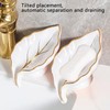 Ceramic Leaf Soap Dish, Soap Dish with Drain, Leaf Soap