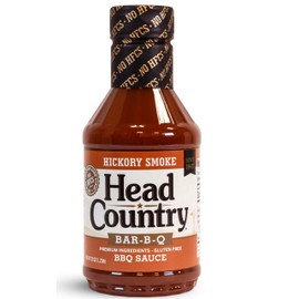 Head Country BBQ Sauce, Hickory Smoke | Smoky & Sweet Championship Barbecue Sauce For Ribs, Pork, Sausage & Brisket | 20 Ounce