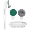 LELE LIFE Dish Brush with Wall-Mounted Holder, Dish Scrubber with