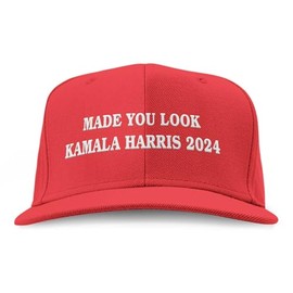 Function - Made You Look Kamala Harris 2024 Red Snapback Hat Election Vote USA America