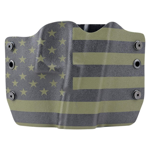 OD Green & Black USA Flag OWB Holster (Right-Hand, for Walther PPS)