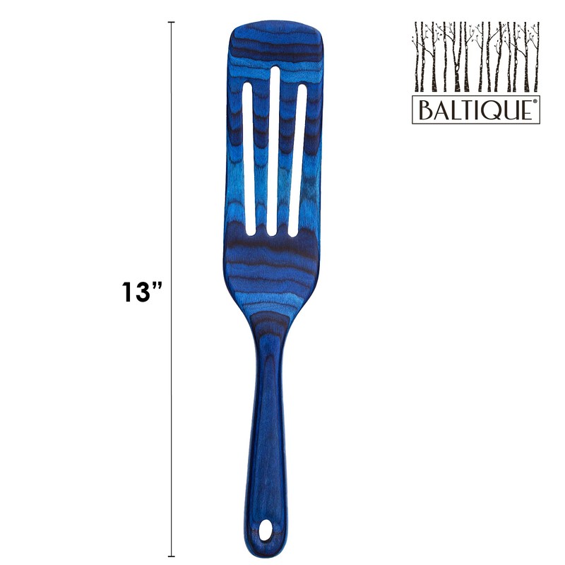 Baltique Malta Collection 13" Wooden Spurtle Cooking Utensil, Safe for