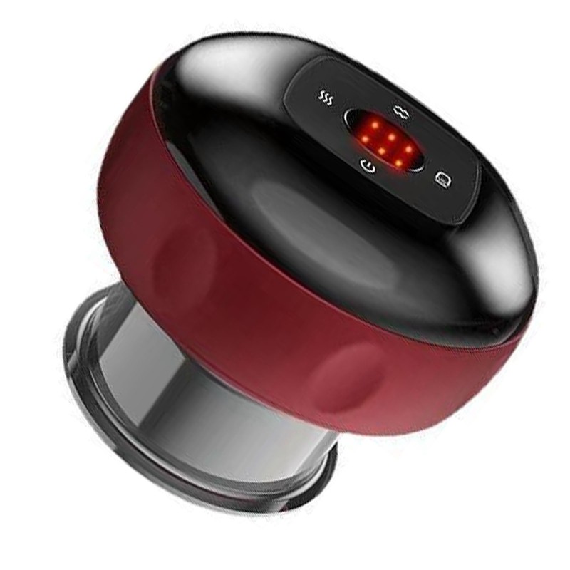 Smart Vacuum Cupping Cup Six Levels USB Charging Red Temperature