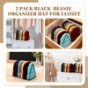 Kathfly 2 Pcs Beanie Organizer Holder Metal Hat Display Rack