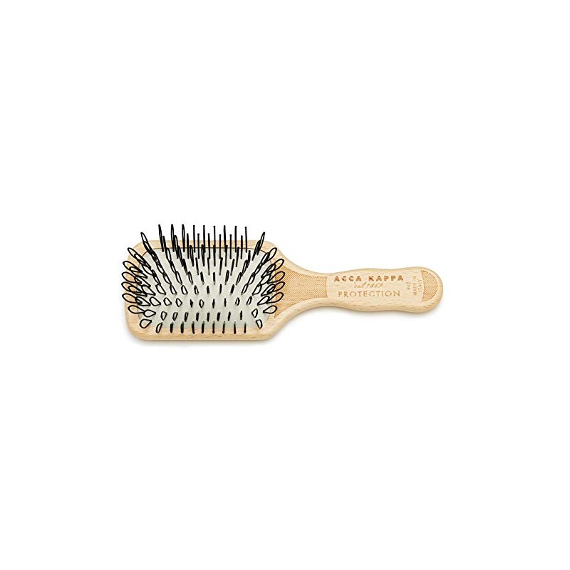 Acca Kappa 12945 Paddle Brush Beech Wood Nylon Travel Size