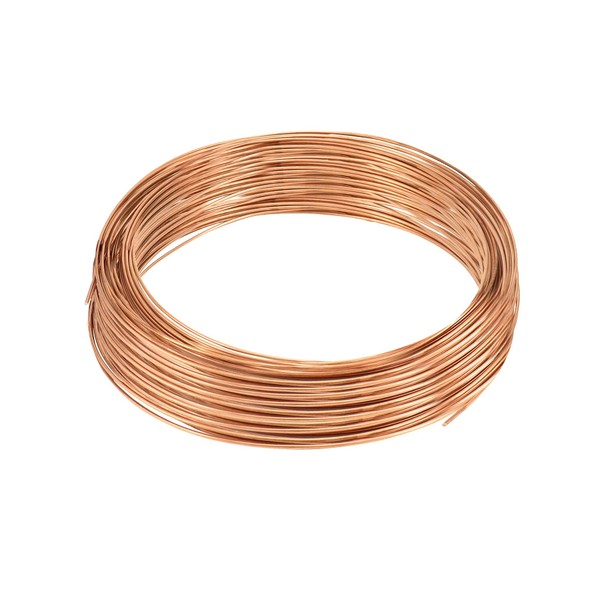 QWORK® Pure T2 Copper Wire, Diameter 2 mm, 10 m