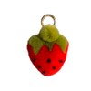 AVANCE Women's Fur Charm, Strawberry, Fruit, Avocado, Key Ring, Cute,