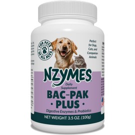 Nzymes® Bac-Pak Plus 100 Grams Digestive Enzymes and Probiotics for Digestion, Loose Stools, Diarrhea, Constipation, Improved Nutrient Uptake - Made in The USA