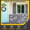 MorningRo 12 Pack Vinyl Shutter Fasteners Plastic Shutter Screws Window