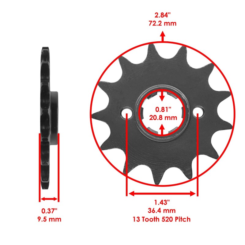 Honda Blue O-Ring Drive Chain & Sprocket Kit for Honda