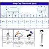 Heritage Green Dome Screw Snap Cover Caps, Plastic Cap Screws