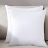 Gyulin 2 Pack Home Decorative 100% Cotton Canvas Square Solid