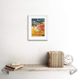 Transportation Ad Falcon Bicycle Girl Bird Bike Paris Framed Print F97X2481