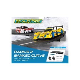 Scalextric C8296 Banked Curve Radius 2 45 degree 1:32 Scale Accessory