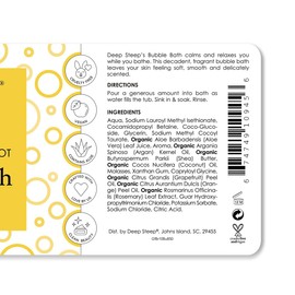 Deep Steep Bubble Bath, 10 oz (Grapefruit Bergamot)