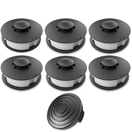 6 x Grass Trimmer Replacement Spool/Double Spool and Line Complete Suitable for Aldi Gardenline Electric GLR 450 451 452 453 454 455 456 457 458 459 & GLR 450/1 450/450/450/450/450/450/7 450/8 450/9 & GLT 451 452 453 454 455 456 457 458 459