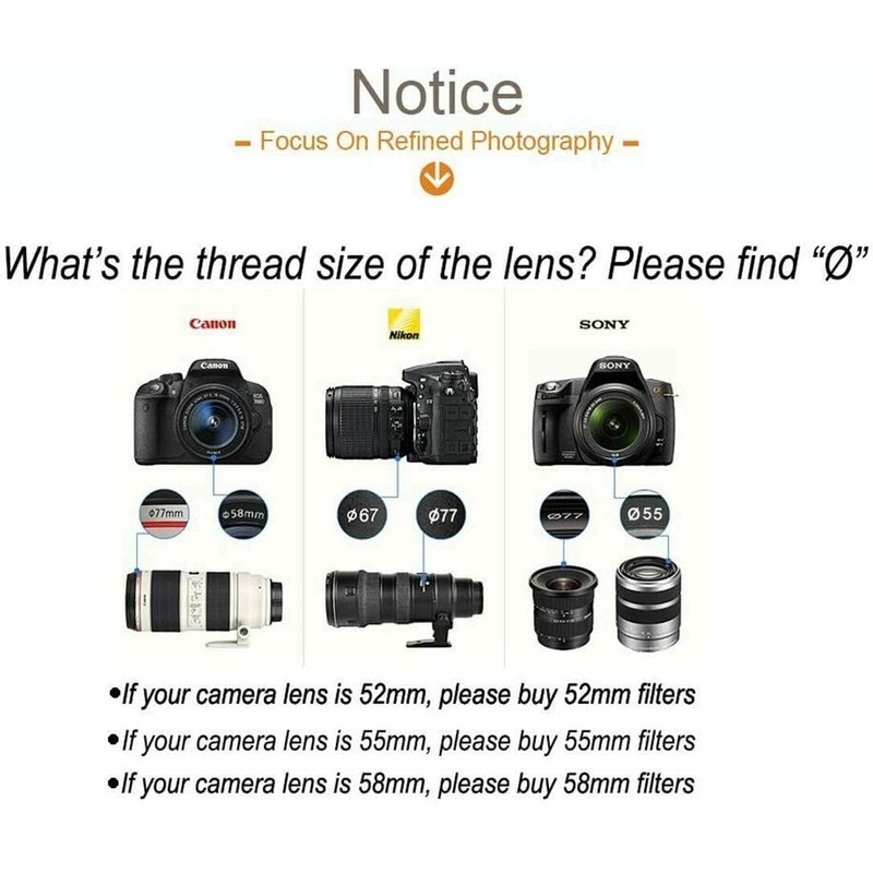 Yangers Variable Neutral Density nd Filter 62 mm, Variable 2-400