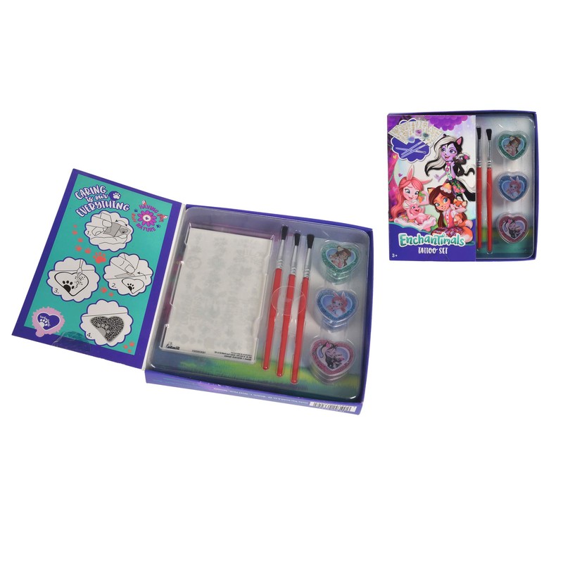 Simba Enchantimals 71 Glitter Tattoos with Powder and Brush