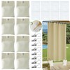 WUBOECE 8 Pack Outdoor Curtain Weights, 15oz Outdoor Curtain Sandbag